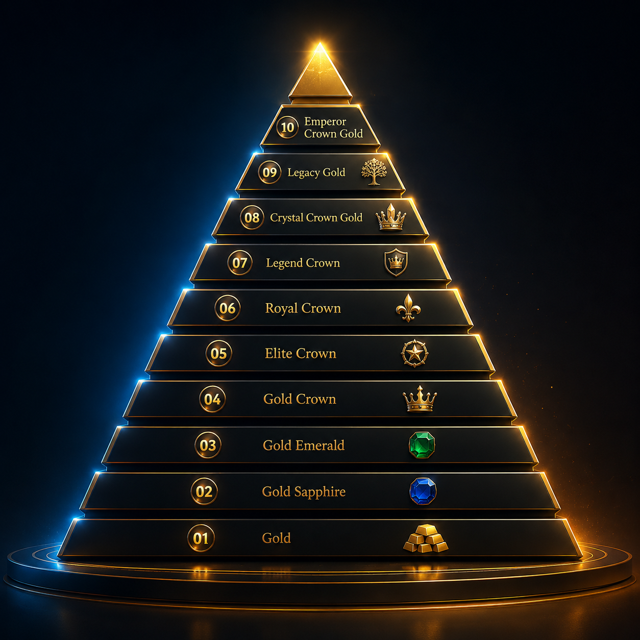 GMAGICBOX Leadership Ranking Pyramid